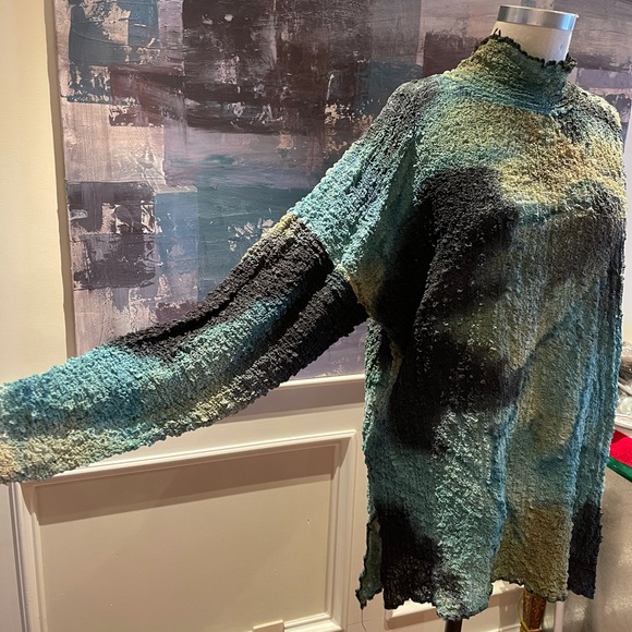 Vintage CREPE stretch dress - Picture 4 of 7